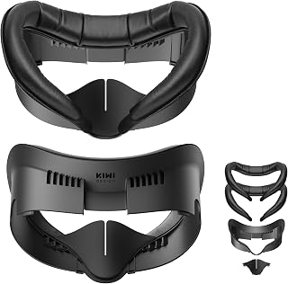 KIWI design V3 Facial Interface Only for Quest 3, 2 Skin-Friendly Face Pads | 16 Vent Holes for Superior Breathability, Unique L-Shaped Bracket Minimizes Light Leakage, VR Accessories Fit Quest 3(Not 3S)