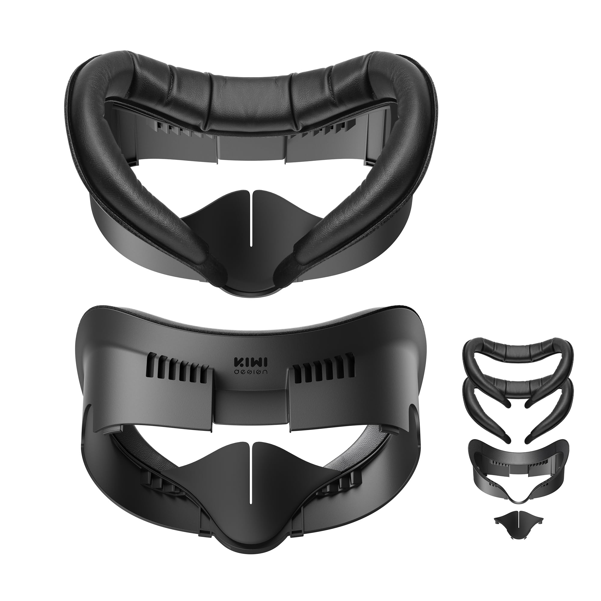 KIWI design V3 Facial Interface Only for Quest 3, 2 Skin-Friendly Face Pads | 16