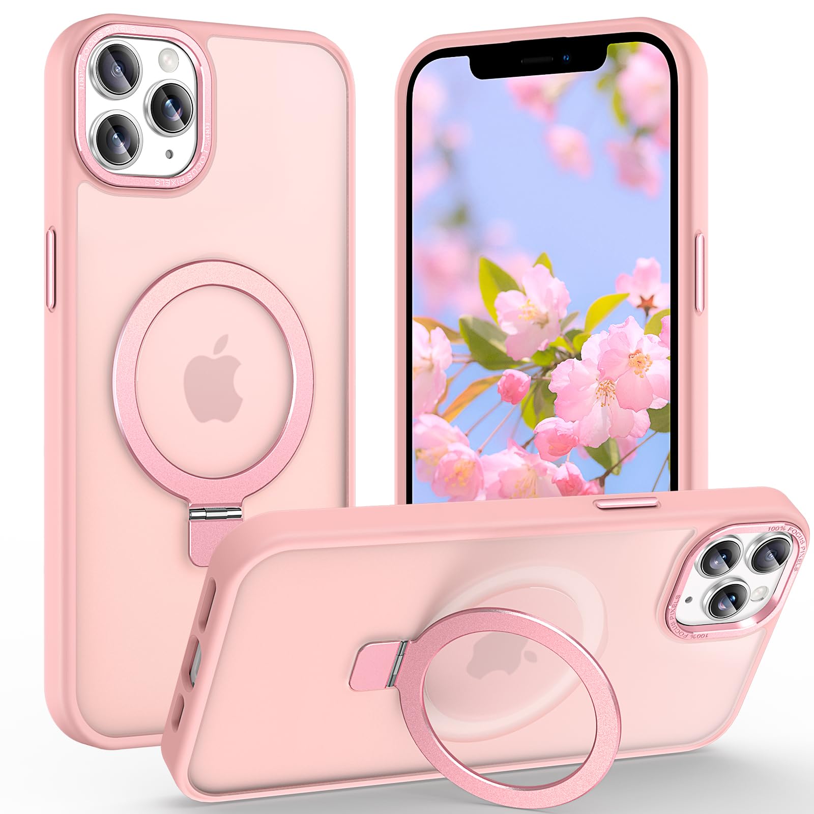 Lufanbis iPhone 11 Pro Max Magnetic Case with Ring Stand, 3.5M Drop Protection, 