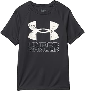 Under Armour Boys' Tech Hybrid Print Fill Logo Long Sleeve T-Shirt