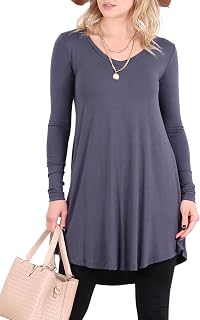 Popana Women’s Short Sleeve Summer Tunic Top for Leggings Plus Size Made in USA