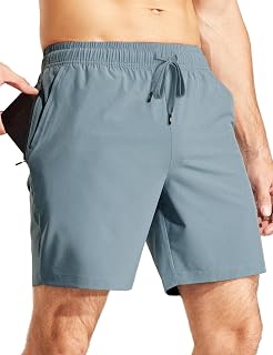 MIER Men's Athletic Workout Shorts 7 Inch Quick-Dry Running Gym Shorts
