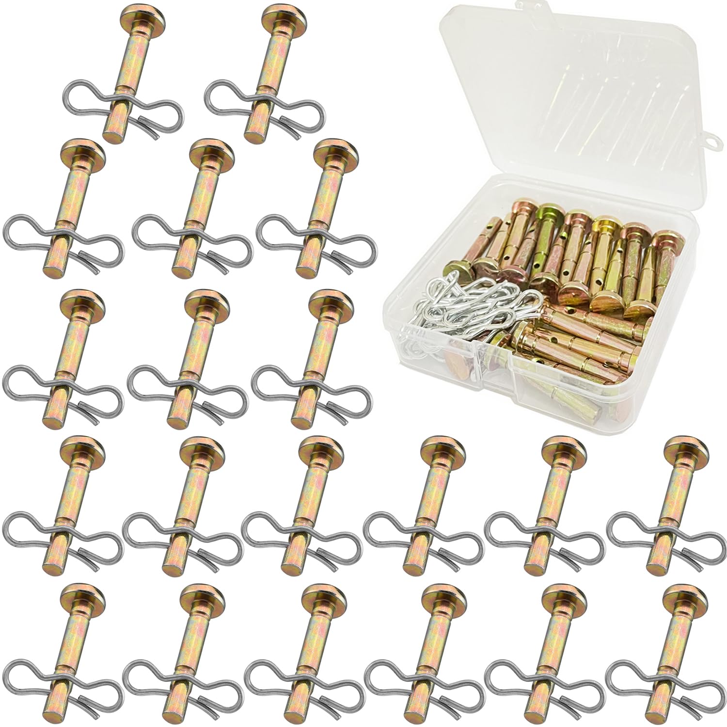 Goodffy 20 Pack Shear Pins and Cotter Pins, Upgraded 738-04124A and 714-04040 Re