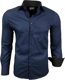 Subliminal Mode Men's Long Sleeve Shirt | Classic Fit | Comfortable and Easy to Wash | Ideal for Office and Casual Outings 444-5