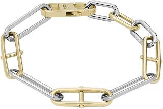 Fossil Women's Ellis Pavé Glitz Gold-Tone Brass Tennis Chain Bracelet