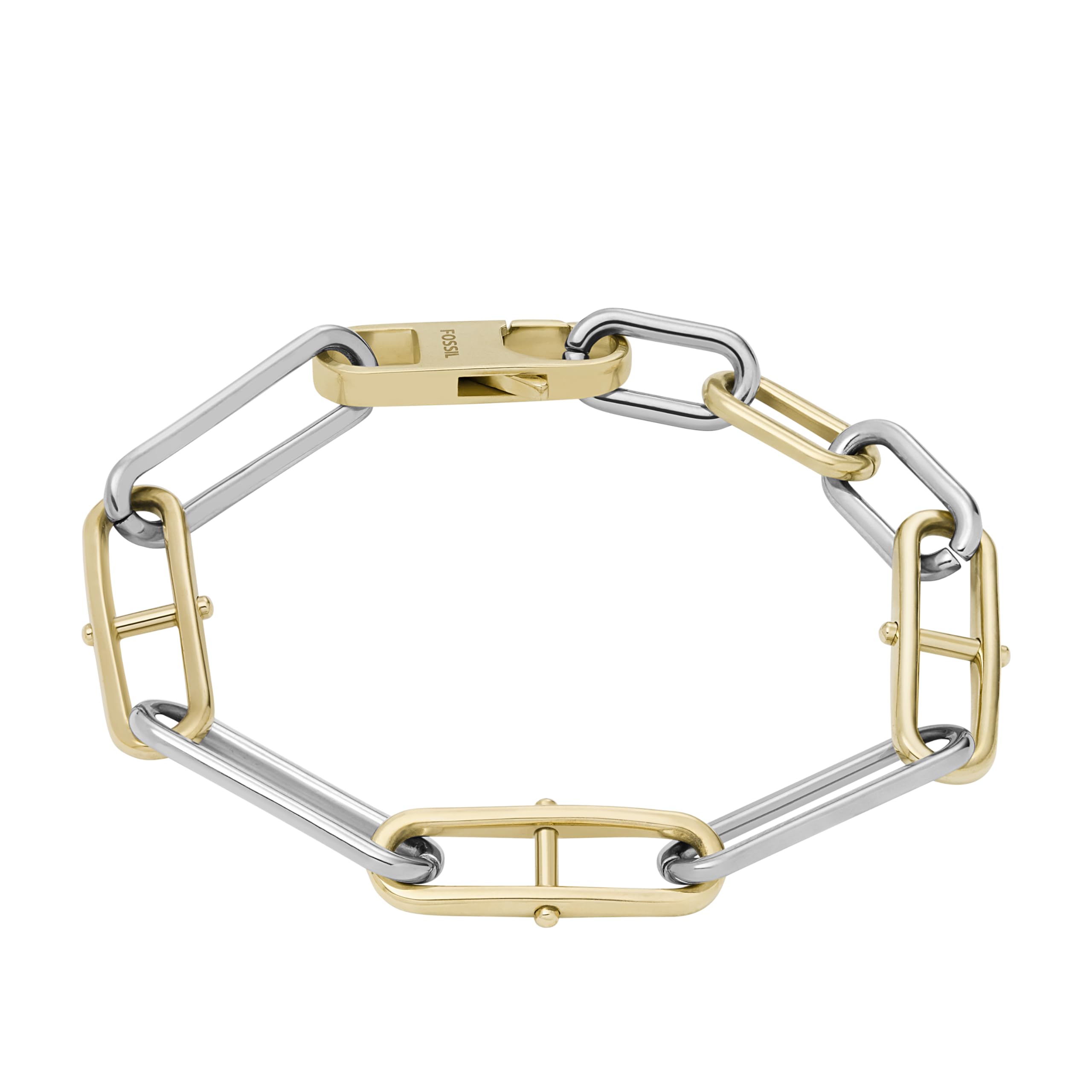 Fossil Women's Ellis Pavé Glitz Gold-Tone Brass Tennis Chain Bracelet