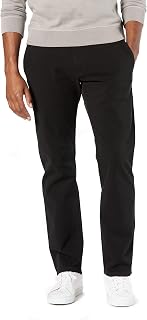 Dockers Modern Straight Smart 360 Flex Ultimate Chino Pants for Men, Black/White, 30W / 28L
