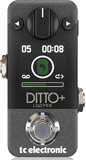 TC Electronic DITTO+ LOOPER Next Generation 60-Minute Multi-session Looper Pedal