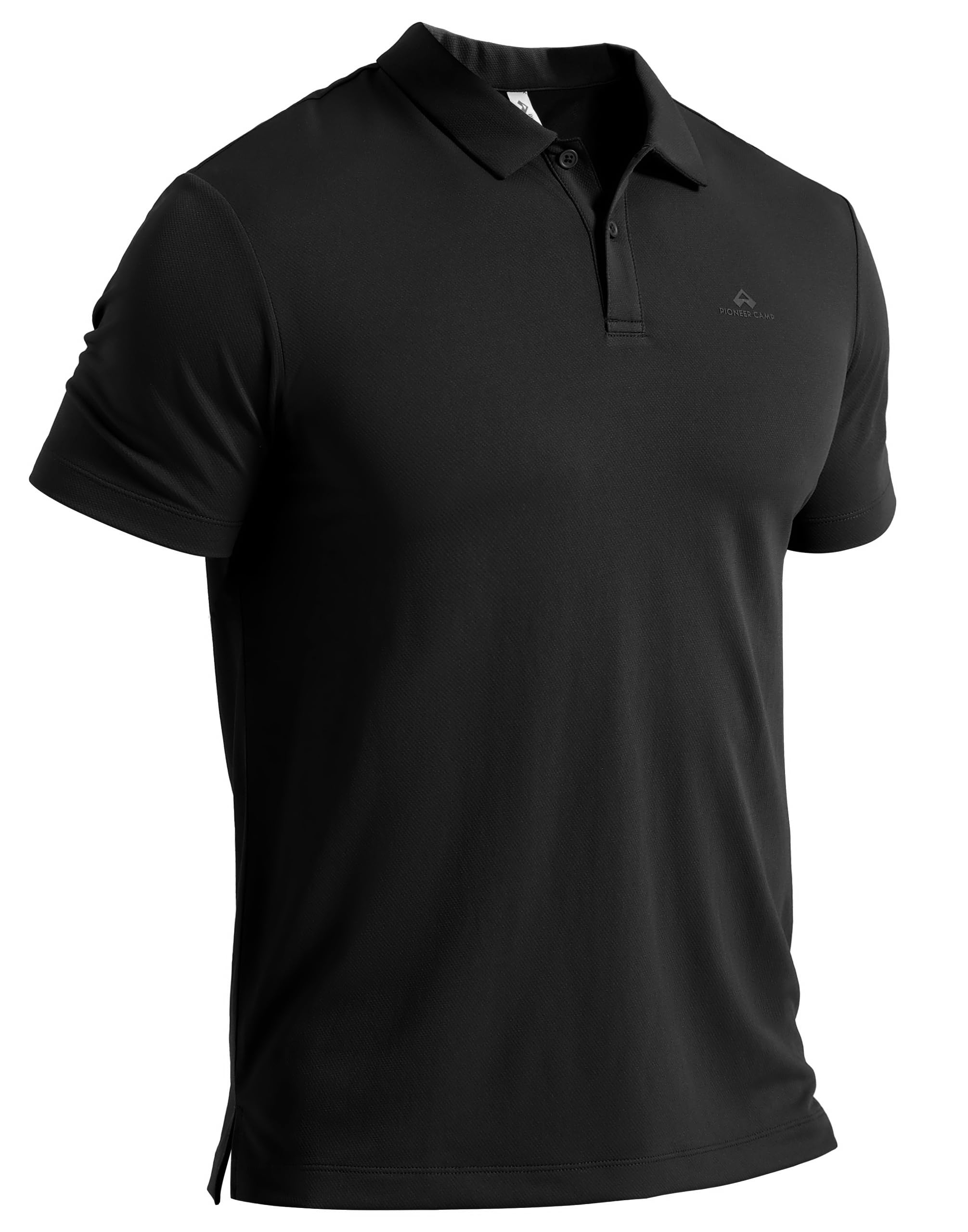 Pioneer Camp Men's Short Sleeve Polo Shirt - Breathable and Quick Dry with 4-Way