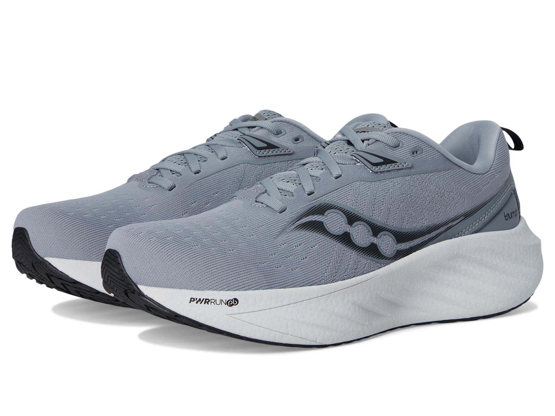 Saucony Mens Triumph 22 Flint/Black 8 Medium