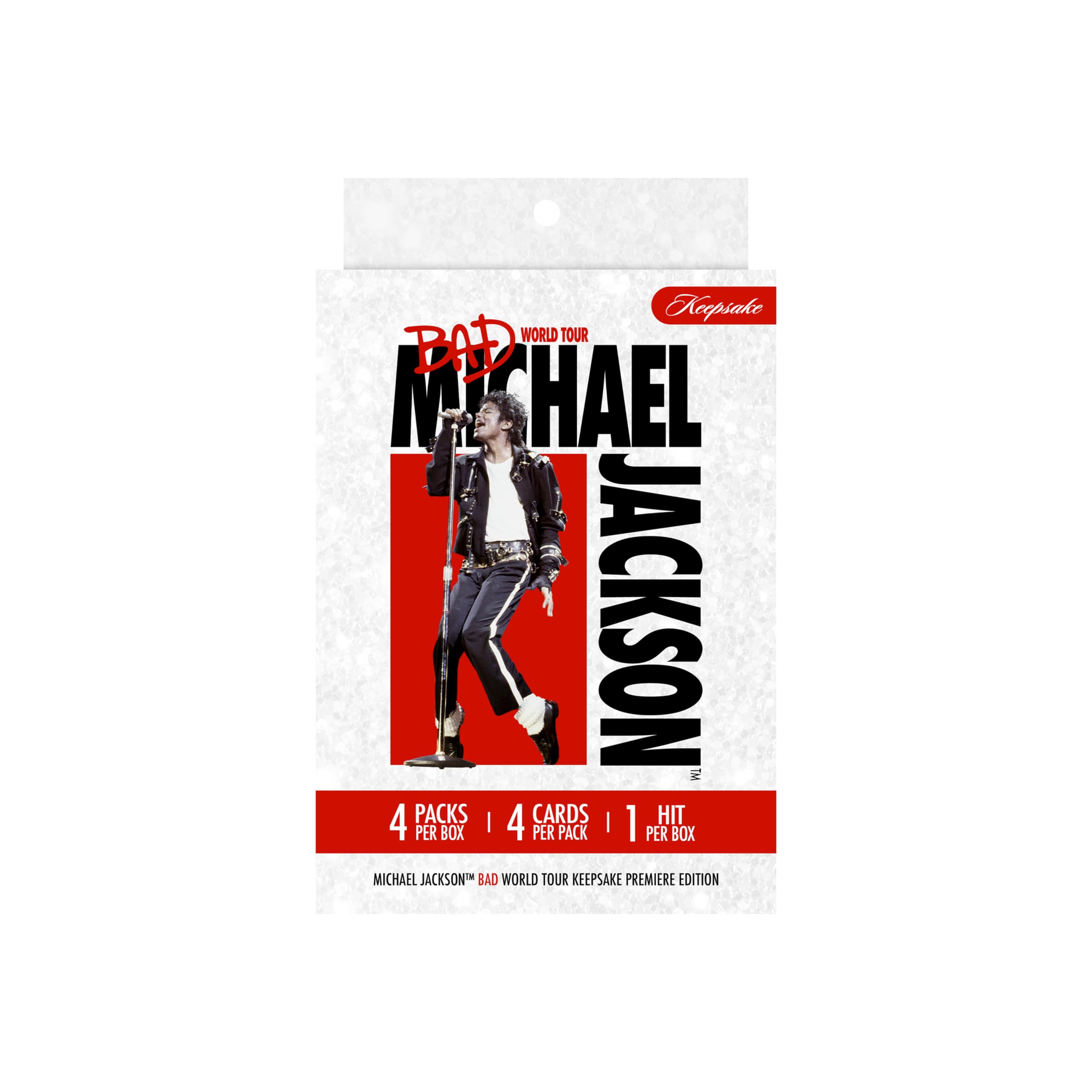 Michael Jackson Bad World Tour Keepsake Premiere Mini Box Trading Cards | 4 Pack