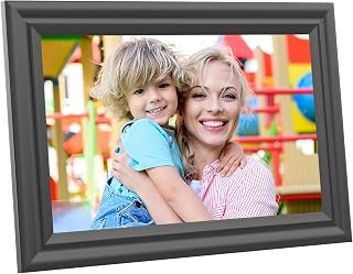 Digital Picture Frame WiFi 10.1 Inch Digital Photo Frame, Electronic Picture Frame, 16GB Storage, Auto-Rotate, IPS Touch Screen, Easy Setup and Share Photos and Videos via Free App from Anywhere