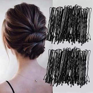 50 Pieces Korean Simple Black Hair Clips Set with One Word Clip, Edge Clip for Daily Use, Versatile Hair Accessories for Women (50 PCS, Black)