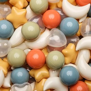Ball Pit Balls 50 100 200 500 Balls for Toddlers, Crush Proof Plastic Children's Toy Balls Pearl Balls for Birthday Parties Games Pool
