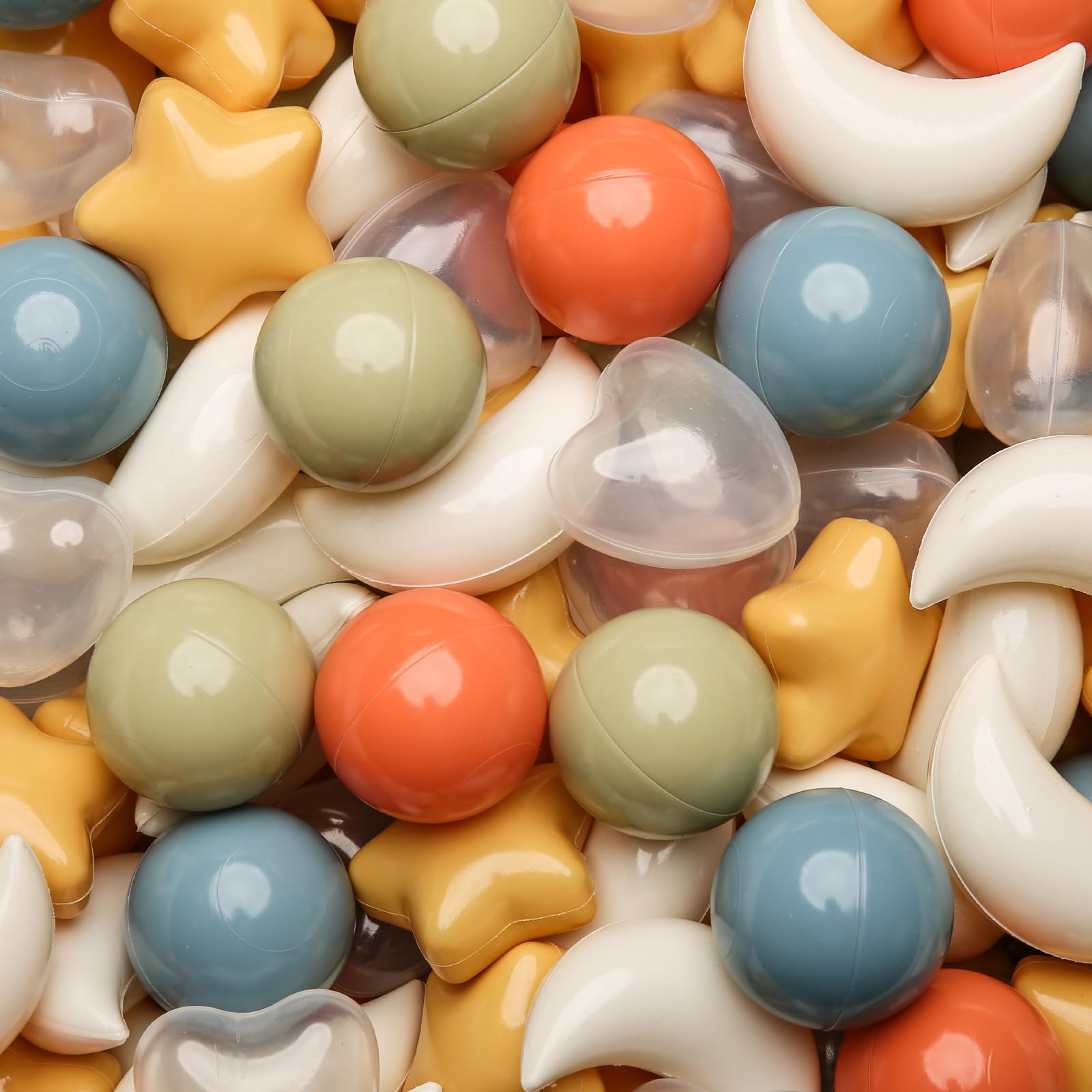 Ball Pit Balls 50 100 200 500 Balls for Toddlers, Crush Proof Plastic Children's