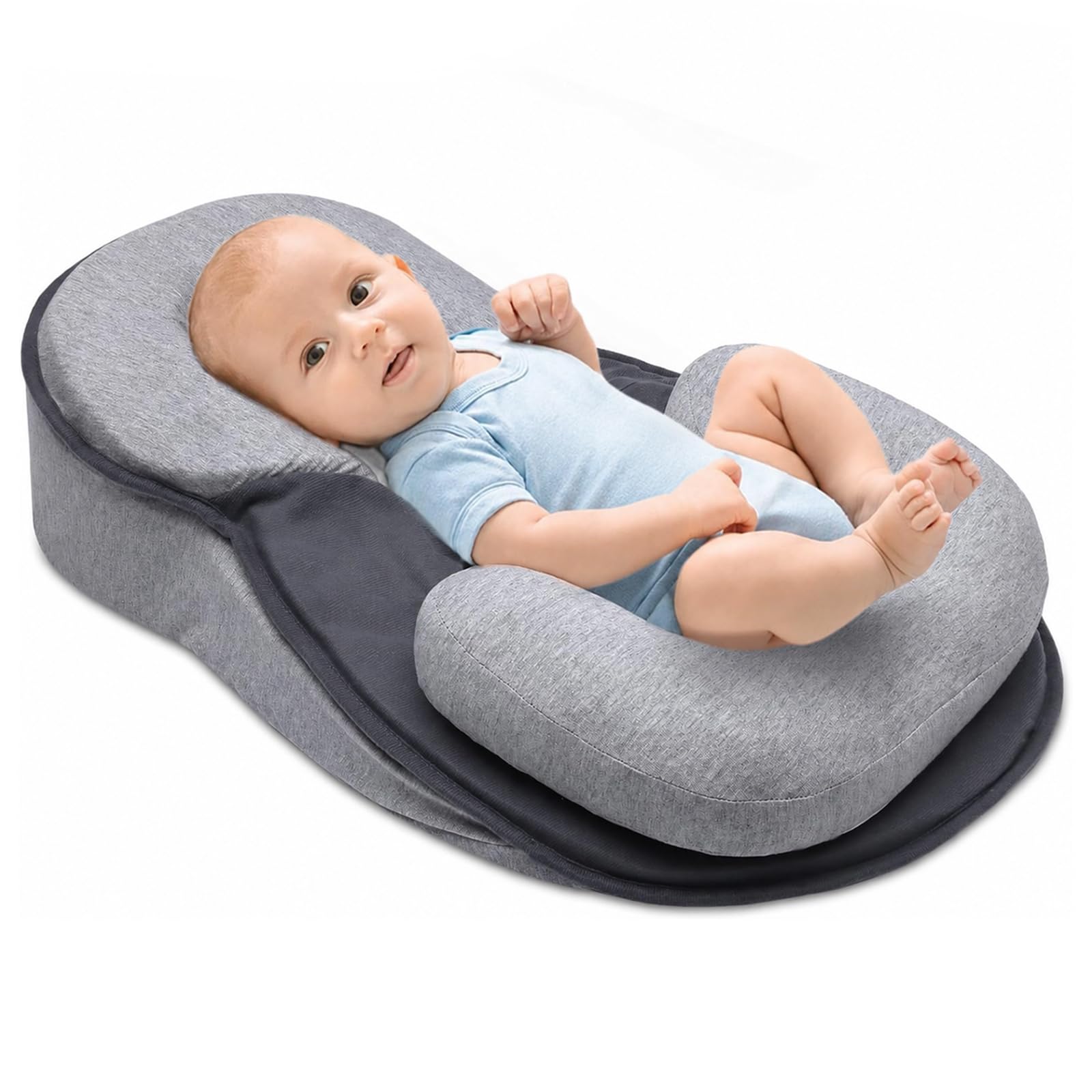 Baby Feeding Support Wedge Pillow, Infant Nursing Cushion with Gentle Incline fo