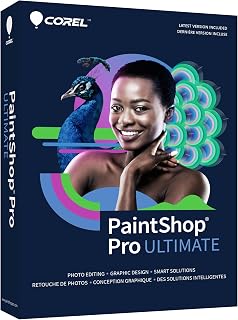 Corel PaintShop Pro 2023 Ultimate | Powerful Photo Editing & Graphic Design Software + Creative Suite [PC Key Card]