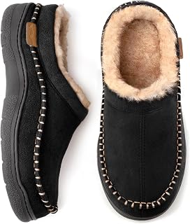 Zigzagger Men's Slip On Moccasin Slippers House Shoes