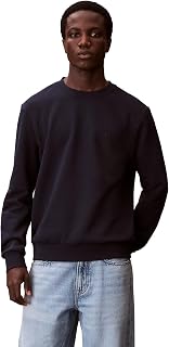 Calvin Klein Compact Cotton Crewneck Sweater Men's Sweater (Pack of 1)