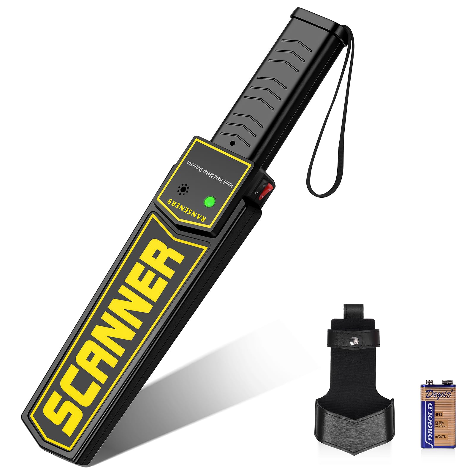 RANSENERS Handheld Metal Detector Wand,Security Wand,Portable Adjustable Sound &
