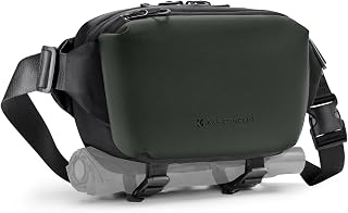 K&F CONCEPT Camera Sling Bag, Camera Bag for DSLR and Lenses,(Green,Small)