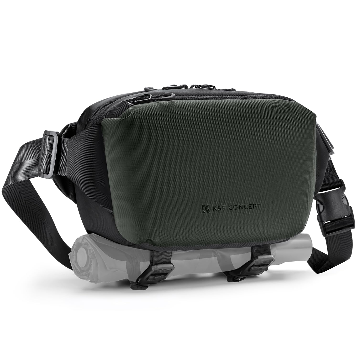 K&F CONCEPT Camera Sling Bag, Camera Bag for DSLR and Lenses,(Green,Small)