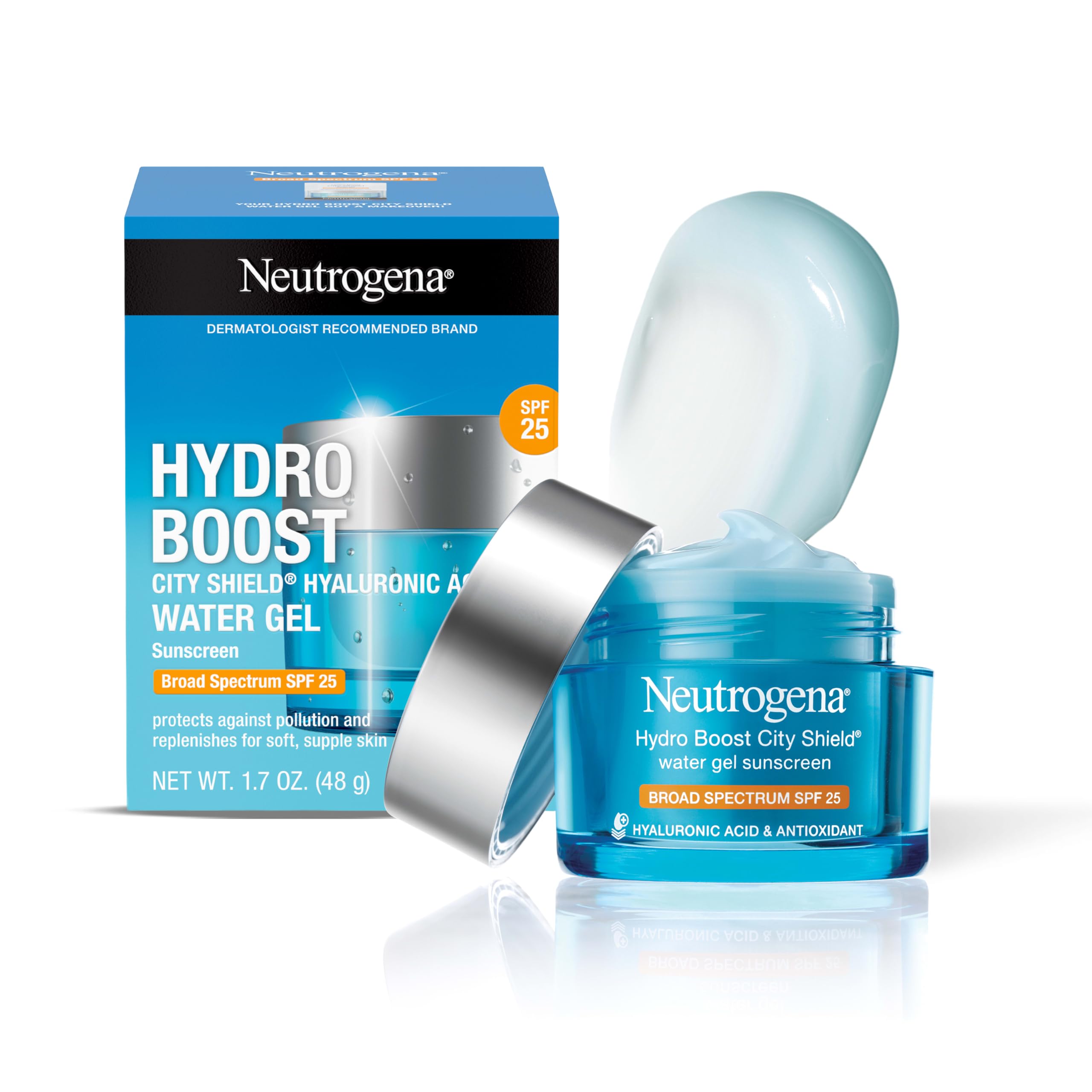 Neutrogena Hydro Boost City Shield Water Gel Face Moisturizer SPF 25 1.7 oz | Br