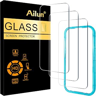 Ailun 3 Pack Screen Protector for iPhone 18 Pro/iPhone 17 Pro | 6.3 inch, Tempered Glass, Installation Frame, Sensor Protection, Dynamic Island Compatible, Case Friendly