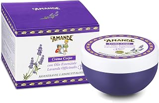 L'AMANDE - Scented Body Cream with Hyaluronic Acid, Vitamin E, Sweet Almond Oil and Shea Butter, Gentle and Soothing, Moisturizing Body Cream Dry Skin, Soft and Velvety Skin 200 ml