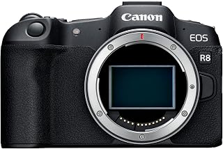 Canon EOS R8 Mirrorless Camera (Body Only) | Full‑Frame CMOS Sensor, 24.2 Megapixels, 4K Video, Lightweight Camera for Content Creation, Photography & Vlogging