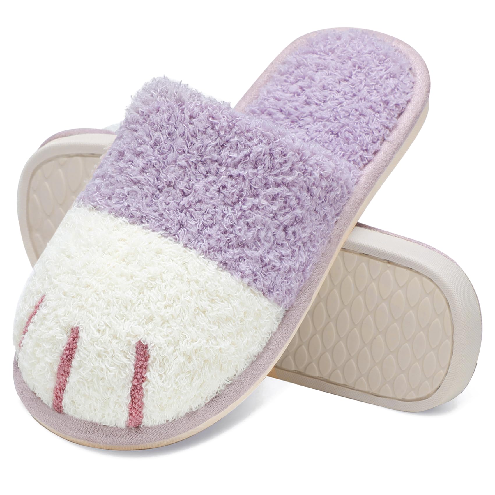 MAXTOP Cute Animal House Slippers for Women, Cozy Memory Foam Slippers for Men S