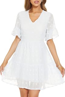 FANCYINN Women's Short Mini Casual Dress
