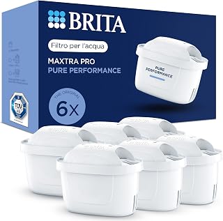 BRITA Maxtra Pro Pure Performance Tap Water Filter - 6 Pieces | Original water filters compatible with BRITA filter jugs reduces chlorine, limescale, PFAS and metals (half-yearly stock)