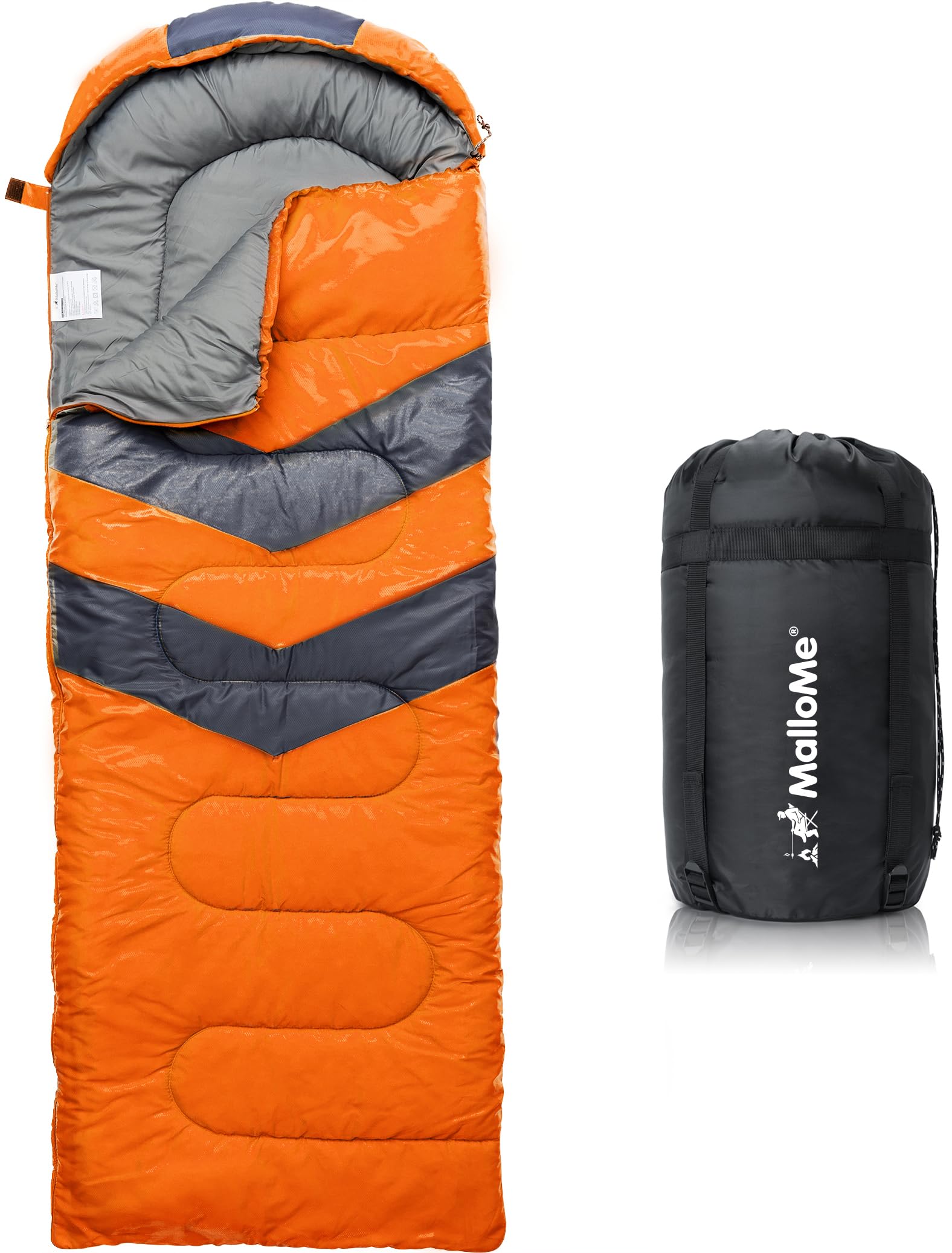 MalloMe Sleeping Bags for Adults & Kids Sleeping Bag 3-4 Season - Ultralight Bac