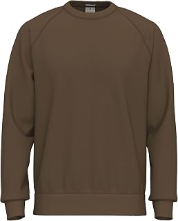 SoftSpun Sweatshirt for Men UK | 100% Original Plain Raglan Mens Crew Neck Terry Cotton Sweatshirts Jumpers for men | Year-Round Men's Sweatshirts No Hood for Casual, Work and Gym