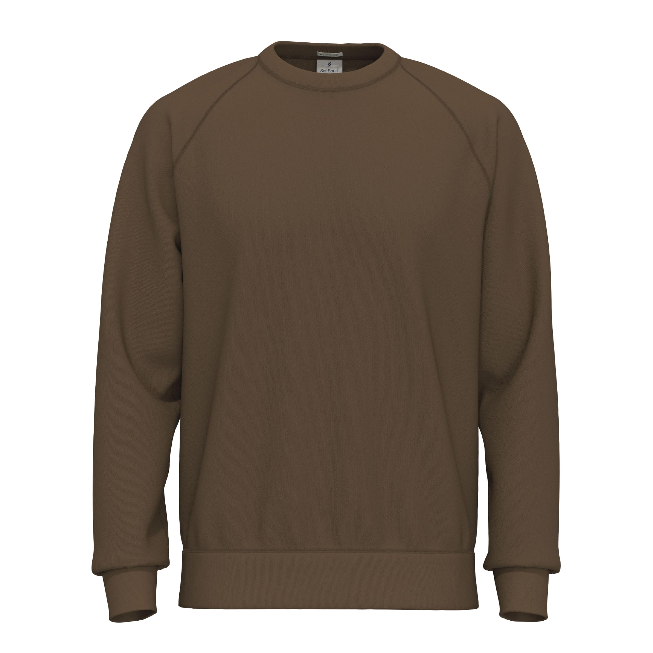 SoftSpun Sweatshirt for Men UK | 100% Original Plain Raglan Mens Crew Neck Terry