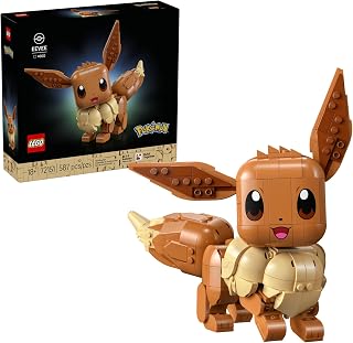 LEGO Pokémon Eevee 72151 | Building Sets for Adults, Ages 18+, Collectible Model for Display, Bedroom & Book Shelf Decor, 587 Pieces, Gift for Fans