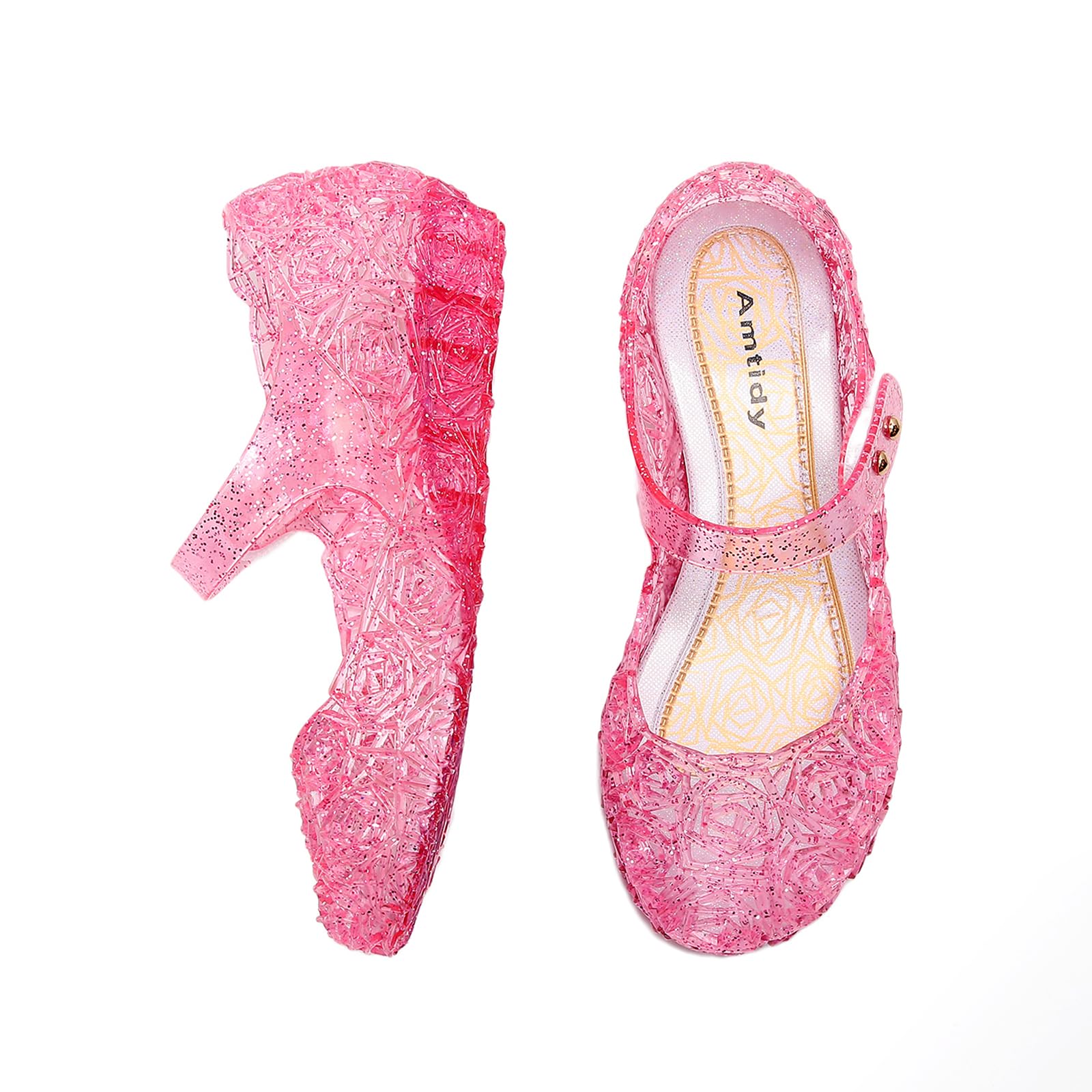 Amtidy Frozen Inspired Elsa Flats Mary Jane Dance Party Cosplay Shoes, Snow Quee