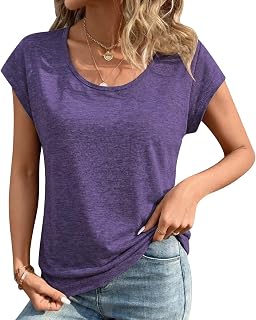 Camiseta básica de manga corta con cuello en V para mujer, para primavera y verano, camiseta de moda 2025