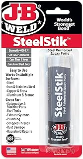 J-B Weld 8267 SteelStik Steel Reinforced Epoxy Putty Stick - 2 oz.