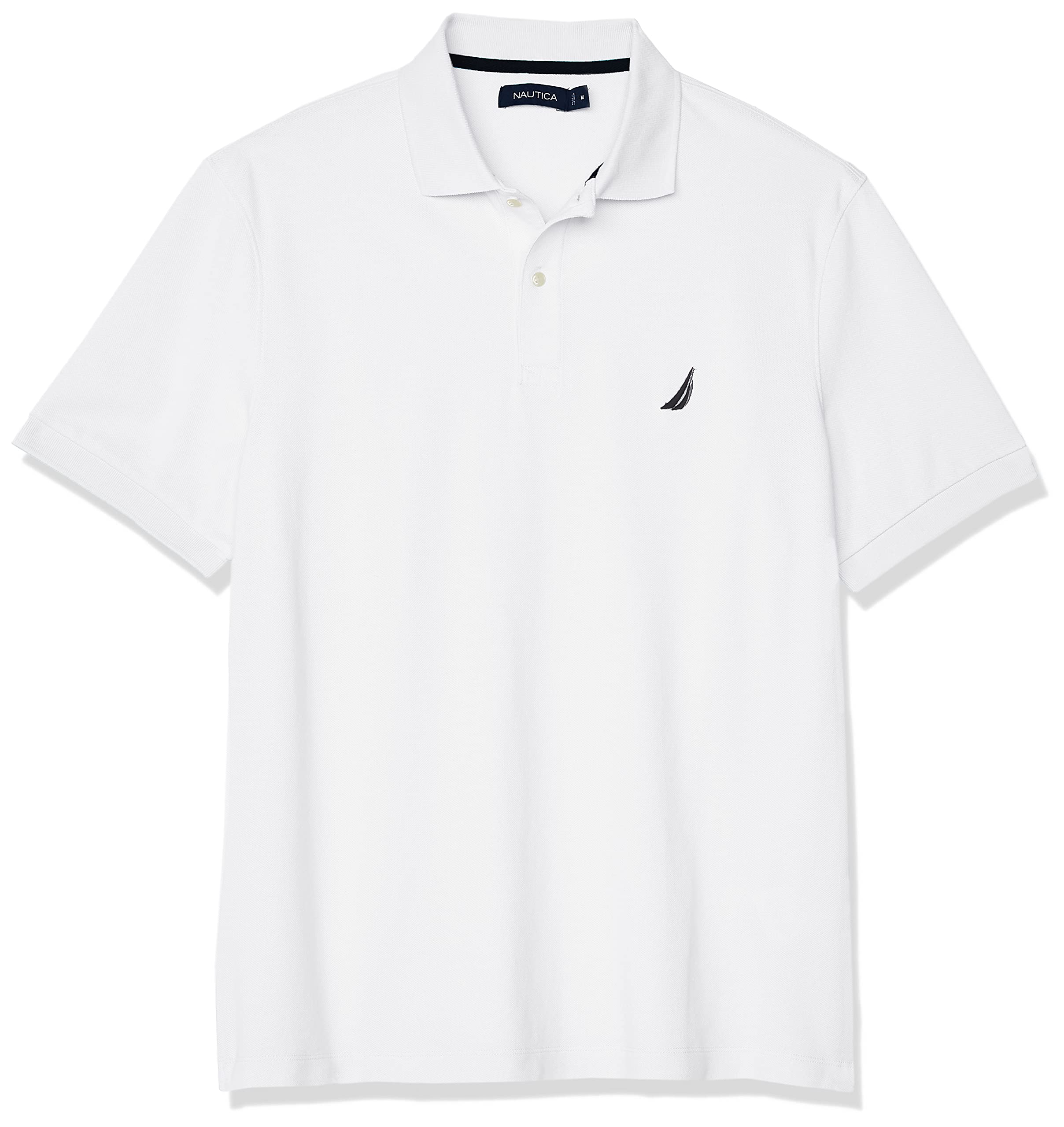 Nautica Men's Short Sleeve Solid Cotton Pique Polo Shirt (Pack of 1)