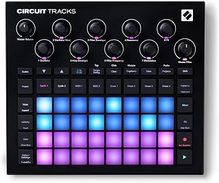 Novation Circuit Tracks Groovebox sequencer with synth tracks, MIDI tracks and drum tracks for electronic music making