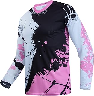 Children's Cycling Jersey Kid Bicycle Mountain Bike Jersey Shirt for Boys Girls Children Element Racewear Powersports Jerseys