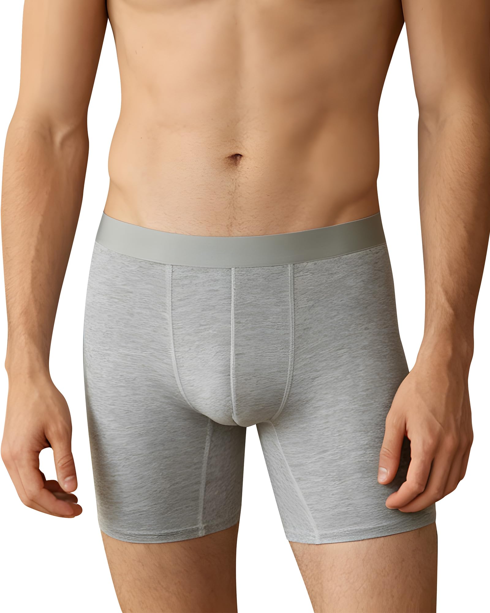 Hibluco Men's Breathable Trunks, Tag-Free, No Ride-Up Comfort Underwear