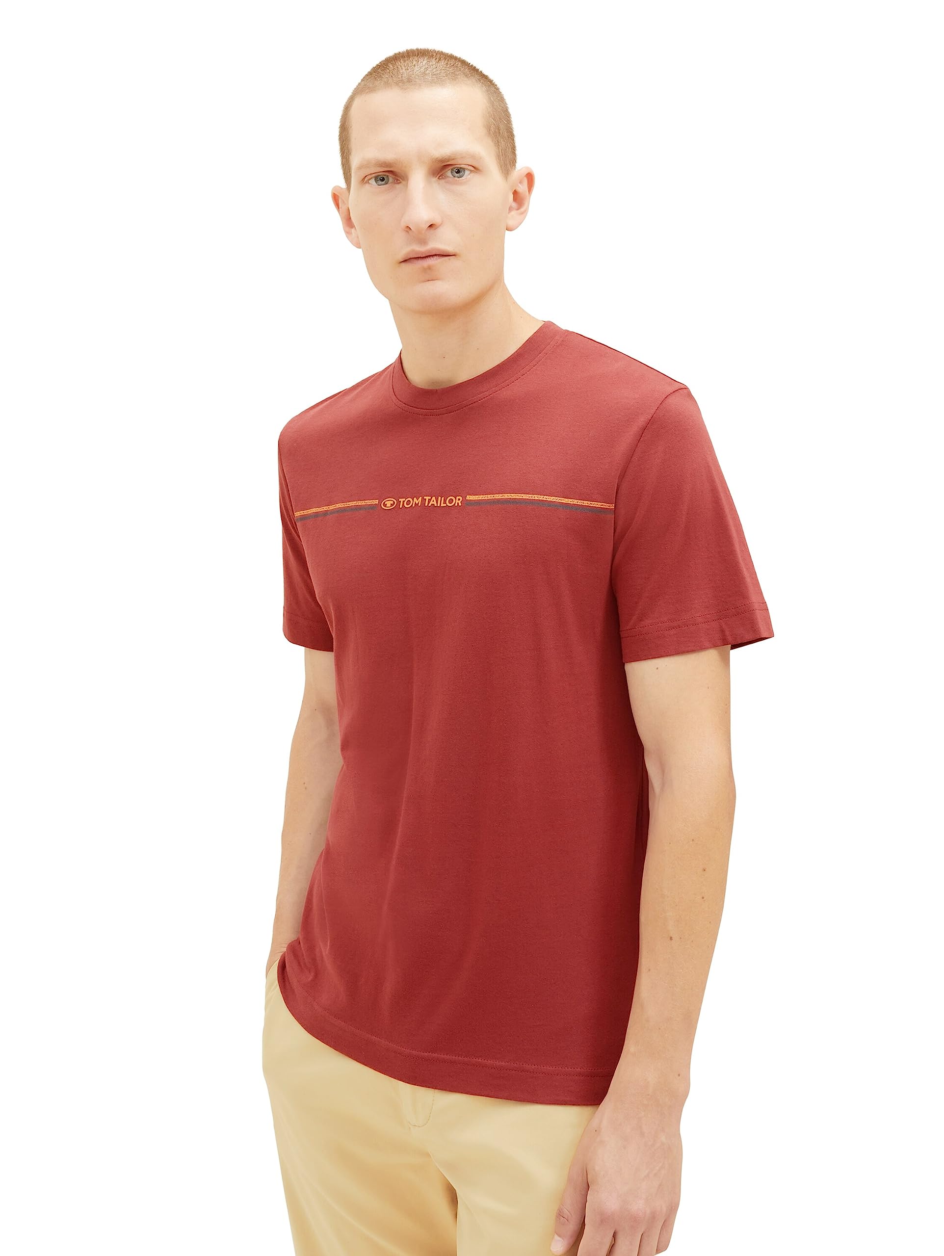 TOM TAILOR Men's Striped Print Shirt