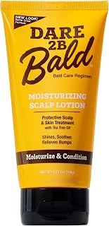 Dare 2B Bald High Time After Shave Lotion | Scalp Moisturizer | 4.75 oz | Ingrown Hair Treatment &amp; Scalp Moisturizer | Infused Tea Tree Oil for Razor Bump Relief | After Shave Balm for Bald Head Care