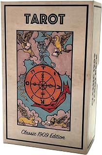 Vieux Monde Express Classic 1909 Tarot Deck – Vintage Reproduction Tarot Cards with Original 1909 Artwork – Linen Finish – Spiritual Gift for Beginners & Readers
