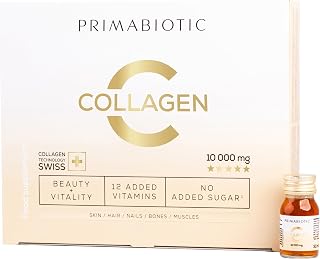 Collagen Liquid – Primabiotic Collagen 10000 mg | 30 Shots of 30 ml (900 ml) | Premium Drink Supplement for Beauty | 95% Absorption | Skin, Hair & Joints Support.