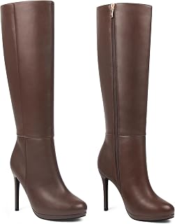 MERUMOTE Women's Platform Stiletto Boot Knee High Boots