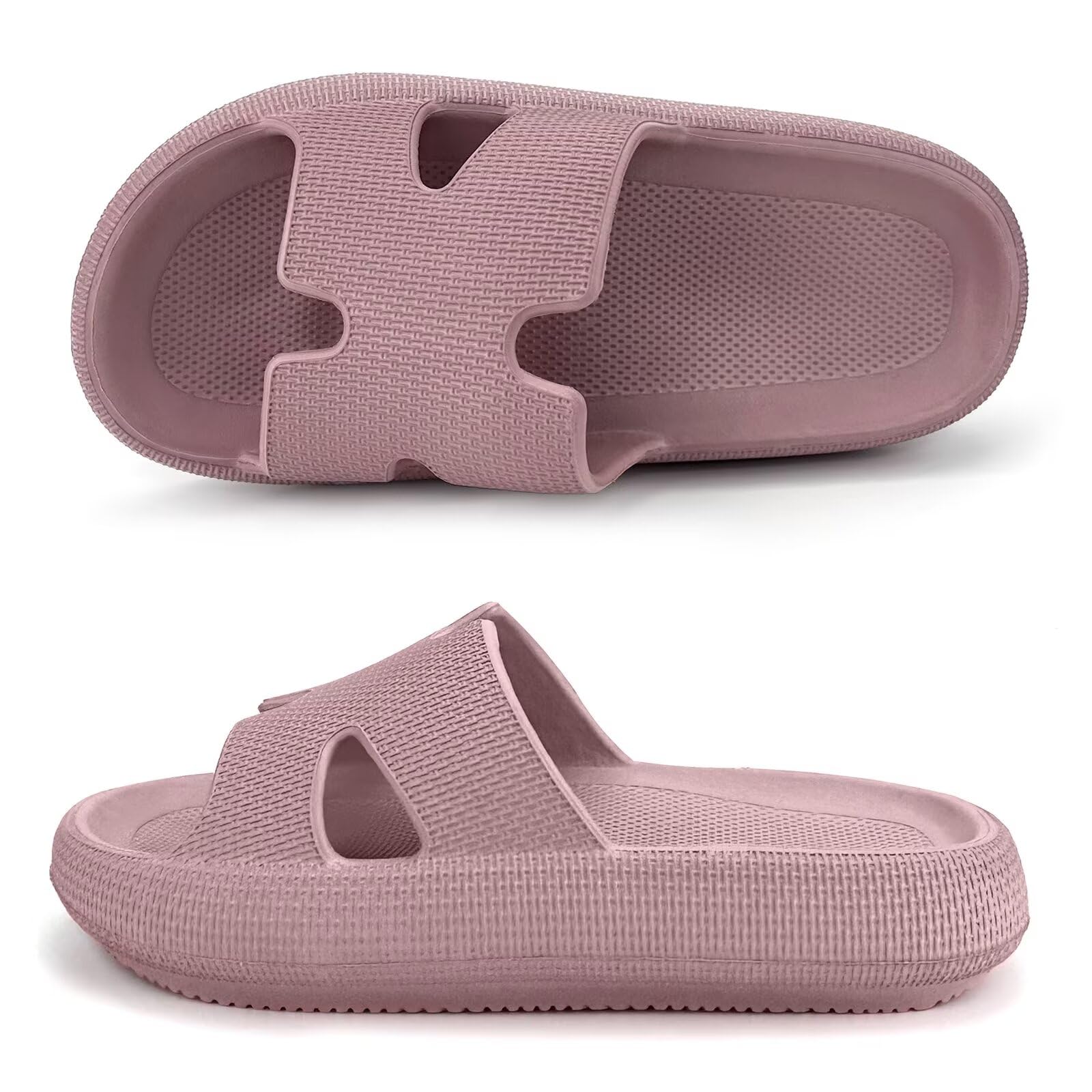 Haifago Cloud Slides for Women Cushion Recovery Pillow Sandals, Memory Foam Hous